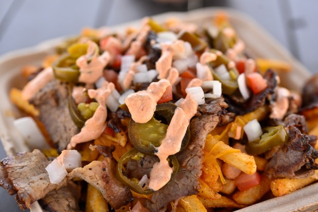 Tri-tip chili fries at Seasalt Honky Tonk at the Beach on Bolsa Chica State Beach in Huntington Beach, CA, on Thursday, June 19, 2025. (Photo by Jeff Gritchen, Orange County Register/SCNG)