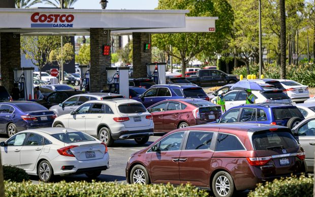 Costco in late Feb. expanded pump time at its gas stations. Most membership clubs will allow customers to pump until 10 p.m., Monday through Friday. (File photo by Mindy Schauer, Orange County Register/SCNG)