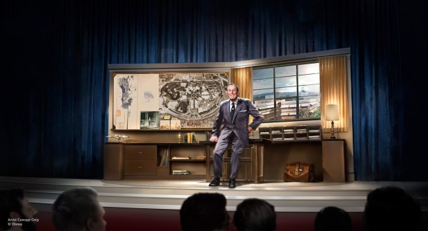 An audio-animatronics figure of Walt Disney will appear in the show "Walt Disney A Magical Life," which will debut in the Main Street Opera House at Disneyland in July. (Courtesy of Disneyland Resort)