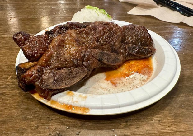 Grilled Tahitian Ribs available at Bengal Barbecue during Disneyland's 70th anniversary celebration. (Brady MacDonald/Orange County Register/SCNG)