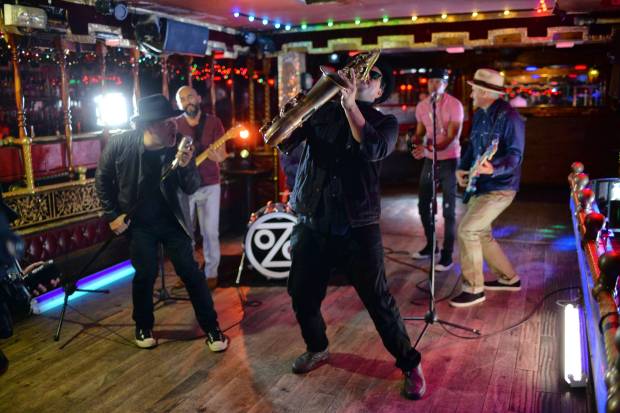 The band Ozomatli opens the free Grand Performances concert series in downtown Los Angeles on June 14. (Photo by Hans Gutknecht, Los Angeles Daily News/SCNG)