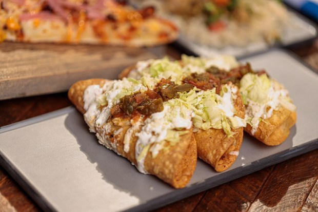 Tacos Dorados de Papas available at Baja Taqueria during Knott's Summer Nights. (Courtesy of Knott's Berry Farm)