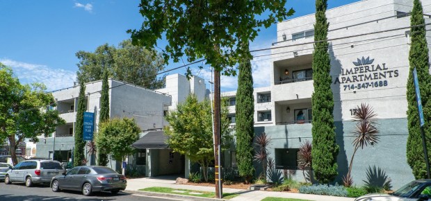 Imperial Apartments, a 51-unit apartment complex in Santa Ana, sold June 4 for $15 million or $294,118 per unit in a 1031 exchange. (Photo courtesy of Marcus & Millichap)