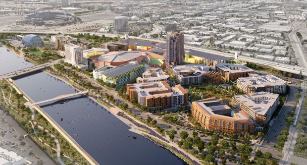 JLL Property Management's mixed-use management team, The Mixx, will be managing OCVibe when it's completed in Anaheim. (Photo courtesy of OCVibe)