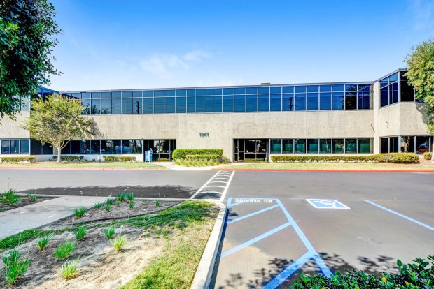 This 9,982-square-foot industrial property in Fullerton sold June 11 for $3,380,000. The new owner has a plan to repurpose the building as a dental laboratory. (Photo courtesy of Lee & Associates Orange)