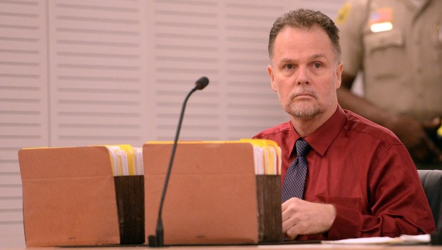 Charles "Chase" Merritt, shown during his trial in San Bernardino in 2015, was convicted of murdering the McStay family of Fallbrook and formerly of San Clemente. He was sentenced to death. A new book, "Down to the Bone," examines the case. (Will Lester, Inland Valley Daily Bulletin/SCNG)