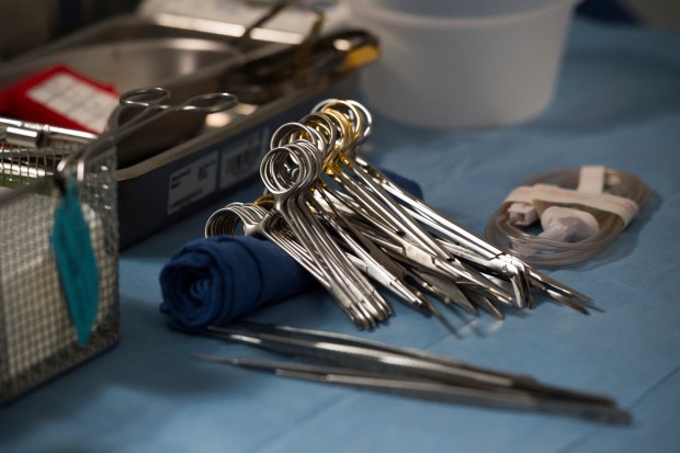 FILE - Surgical instruments and supplies (Molly Riley / The Associated Press file)